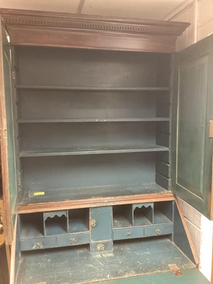 Lot 1335 - Mid 18th century bureau bookcase