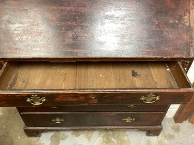 Lot 1335 - Mid 18th century bureau bookcase
