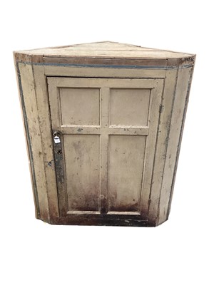 Lot 1504 - Mid 18th century single door cupboard