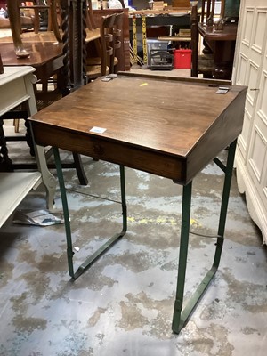 Lot 1285 - Vintage child's school desk 49cm