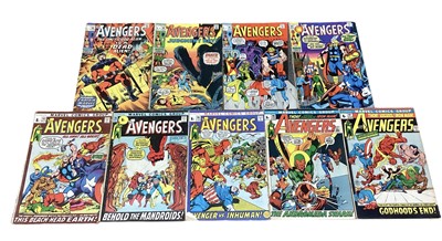 Lot 34 - Marvel Comics The Avengers #89-97 (1971/72) (UK Price Variant) Part 1-9 Kree-Skrull War storyline