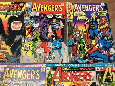 Lot 34 - Marvel Comics The Avengers #89-97 (1971/72) (UK Price Variant) Part 1-9 Kree-Skrull War storyline
