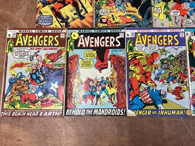 Lot 34 - Marvel Comics The Avengers #89-97 (1971/72) (UK Price Variant) Part 1-9 Kree-Skrull War storyline