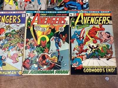 Lot 34 - Marvel Comics The Avengers #89-97 (1971/72) (UK Price Variant) Part 1-9 Kree-Skrull War storyline