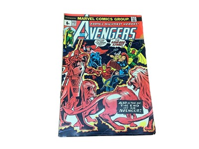 Lot 16 - Marvel Comics The Avengers #112 #113 (1973) (UK Price Variant) First and second appearance of Mantis and first appearance of Pantha