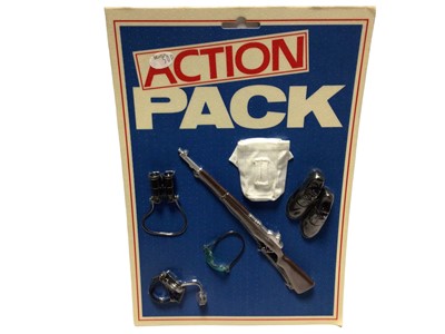 Lot 59 - Action Packs including Weapons & Equipment, on vacuum sealed cards (3)
