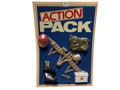 Lot 61 - Action Packs including Weapons & Equipment, on cacuum sealed cards (3)