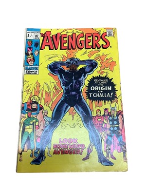 Lot 9 - Marvel Comics The Avengers #87 (1971) (UK Price Variant) Origin of Black Panther