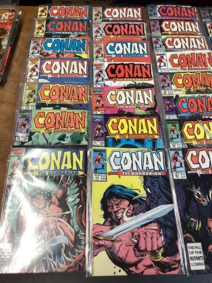 Lot 60 - Marvel Comics Conan the Barbarian, large group from 1980's and 90's (mostly American price variants). An incomplete run from issue #103 - #275. Approximately 190 comics with some duplicates.