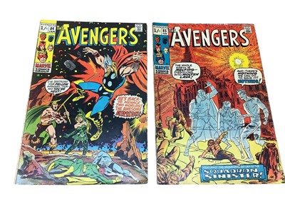 Lot 19 - Marvel Comics The Avergers #84 & #85 (1971) (UK Price Variant)