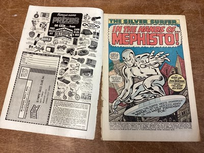 Lot 32 - Six Marvel Comics The Silver Surfer #11-13 #16-18 (1969/70) (UK and American Price Variant)