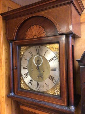 Lot 720 - George III Irish inlaid mahogany longcase clock by George Walker, Dublin