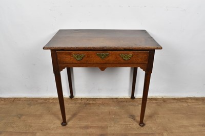 Lot 1350 - Early 18th century oak side table