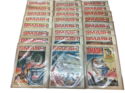 Lot 103 - Quantity of Smash Comic dating from (1969/70/71) (Boarded and Bag) Approximately 69 comics