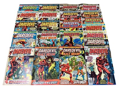 Lot 65 - Marvel Comics Daredevil 1970 - 1978 (English price variants). To include #61, #78 - first apperance of Man-Bull, #88, #90, #100, #101 - first full apperance of Angar the Screamer and others. Incomp...
