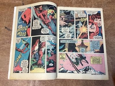 Lot 65 - Marvel Comics Daredevil 1970 - 1978 (English price variants). To include #61, #78 - first apperance of Man-Bull, #88, #90, #100, #101 - first full apperance of Angar the Screamer and others. Incomp...