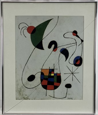 Lot 139 - Two Miro prints, 49cm x 39cm and 36cm x 43cm, in glazed frames (2)