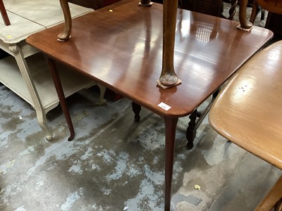 Lot 1297 - 19th century mahogany breakfast table on splayed legs 91 x 77cm