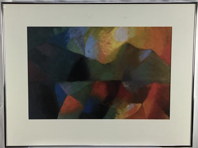 Lot 145 - Auguste Macke print, Colour Compositon, 39cm x 59cm, in glazed frame together with a print after Pablo Picasso, ‘Violine e chitarra’, 68cm x 56cm (framed, glass missing) (2)