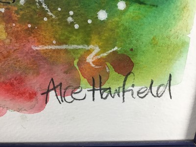 Lot 141 - Alce Harfield watercolour - St Paul's, signed, blind stamped, 72cm x 52cm, in glazed frame