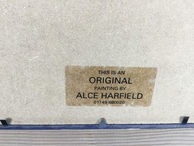 Lot 141 - Alce Harfield watercolour - St Paul's, signed, blind stamped, 72cm x 52cm, in glazed frame