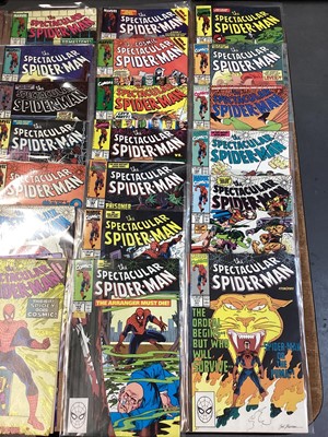 Lot 52 - Marvel Comics The Spectacular Spider-Man #141-190 (Missing #153) (1988/92)