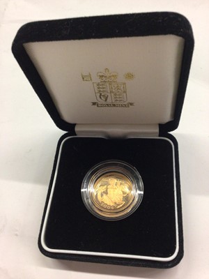 Lot 1047 - G.B. Royal Mint Queen Elizabeth II St. George and the Dragon gold sovereign 2005, in case