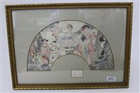 Lot 3711 - 20th century framed and glazed watercolour...