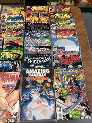 Lot 75 - Marvel Comics The Amazing Spider-Man and The Amazing Spider-Man volume 2, 1990's and 2000's to include issues #388, #400 - poor condition,  #410 - First apperance of Spider-Carnage and many others....