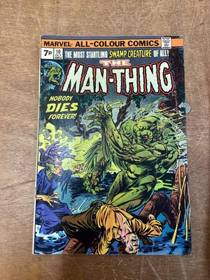 Lot 57 - Mixed Marvel Horror Lot to include Adventure into Fear The Man Called Morbius...The Living Vampire #24-26 (1974) First appearance of Blade outside of Tomb Of Dracula and first meeting of Blade and...