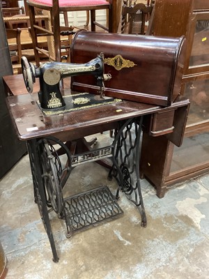 Lot 1324 - Old Singer treadle sewing machine