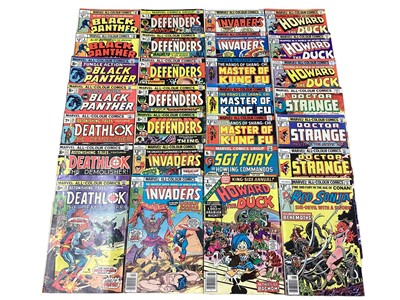 Lot 58 - Mixed Marvel Comics to include Black Panther #7 #8 #12 #13 (1978) First appearance of Bashenga in issue #7, Origin of the Black Panther and first appearance of Khanata in issue #8. Astonishing Tale...