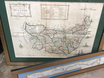 Lot 179 - Collection of framed antique and later maps