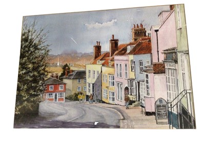 Lot 696 - Limited edition print 18/250 Market Hill,  Maldon signed J Henderson plus other pictures