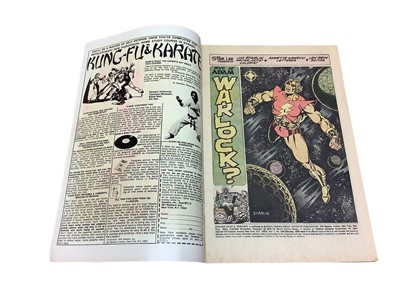 Lot 25 - Three Marvel Comics Strange Tales Ft Warlock #178 (1975) (UK Price Variant) Ongoing stories featuring Adam warlock begin, first appearance of Magus, first team appearance of The Universal Church of...