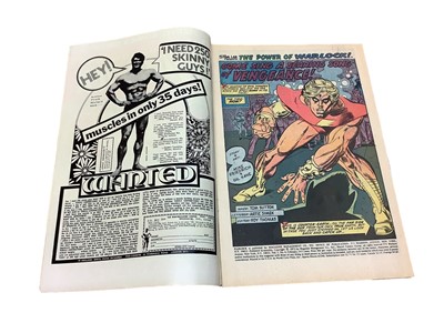 Lot 25 - Three Marvel Comics Strange Tales Ft Warlock #178 (1975) (UK Price Variant) Ongoing stories featuring Adam warlock begin, first appearance of Magus, first team appearance of The Universal Church of...