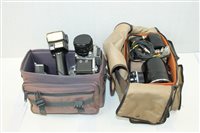 Lot 3724 - Quantity of Cameraseras and photographic...