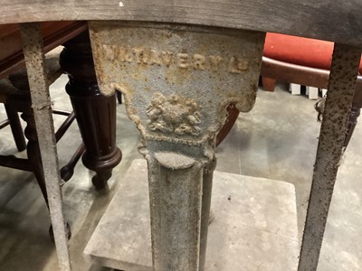 Lot 1257 - Victorian cast iron framed grain sack weighing scales