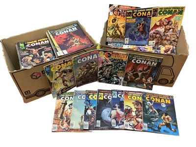 Lot 110 - Savage Sword of Conan the Barbarian (Curtis), complete run from issue #1 - #235 (1974 to 1995). #1 - includes the debut of Red Sonja's chain mail bikini and first appearance of Blackmark. s...