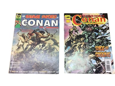 Lot 110 - Savage Sword of Conan the Barbarian (Curtis), complete run from issue #1 - #235 (1974 to 1995). #1 - includes the debut of Red Sonja's chain mail bikini and first appearance of Blackmark. s...