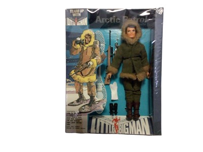 Lot 128 - Palitoy Bradgate Little Big Man 6 1/2" action figures including Artic Patrol No.22503, Mountain Assault No.22501 & Tropical Combat No.22502, all sealed boxes (3)