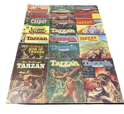 Lot 73 - Charlton Comics The Peacemaker #4 (1967) Origin of The Peacemaker together with small quantity of Edgar Rice Burroughs "Tarzan" and others. 19 Comics in lot