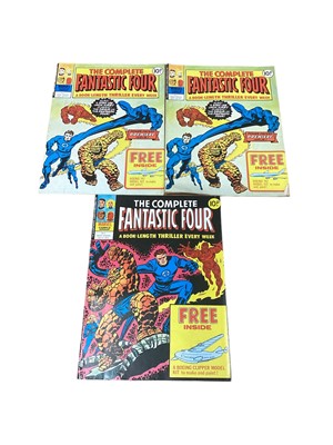 Lot 86 - Marvel Comics the complete Fantastic Four weekly magazine. An incomplete run from issue #1 - #37 (1977 to 1978). Together with Captain America weekly magazine, incomplete run from issue #1 - # 59 a...