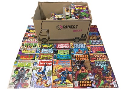 Lot 601 - Marvel Comics mixed lot, mostly 1990's to include Iron Man, Captain America, the Incredible Hulk, Thunder Bolts and Fantastic Four. Approximately 210 comics.