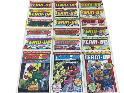 Lot 95 - Marvel Comics Marvel Team-up Weekly #1-25 (1980's) together with Marvel Action Weekly #1-15 (1980's) (No free gifts)