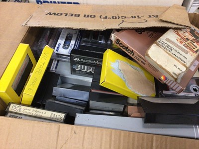 Lot 186 - Collection of Commodore Computer parts, tapes, etc