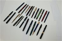 Lot 3732 - Collection of nineteen assorted fountain pens -...