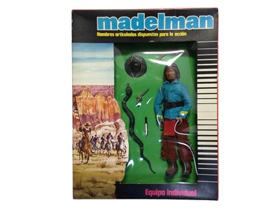 Lot 144 - Madelman (1977-1983) Explorador Indio Equipo Individual with 6 1/2" action figure, in window box Ref: 1224 (1)