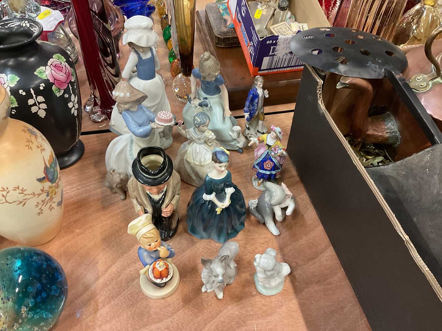 Lot 476 - Group of NAO figures, Royal Doulton figure and others.