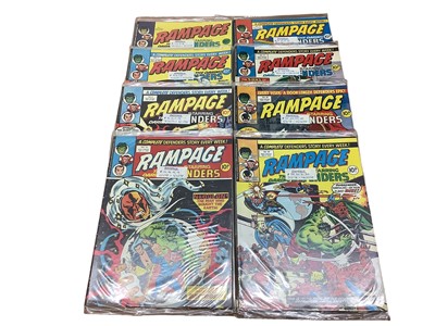 Lot 111 - Marvel Comics Rampage Weekly Magazine #1-34 (1977/78) together with a large quantity of Rampage Monthly (1970's/80's)